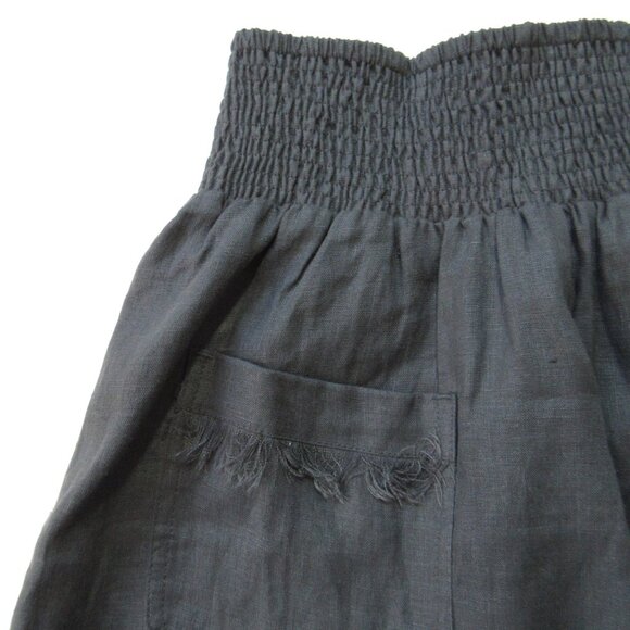 NWT Nomad The Label Aurora Maxi in Charcoal Linen Pull-on Skirt XS - Picture 5 of 7
